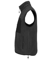SOL'S Unisex Fury Sherpa Bodywarmer 04041 - 04041 Carbon Grey/Black Side