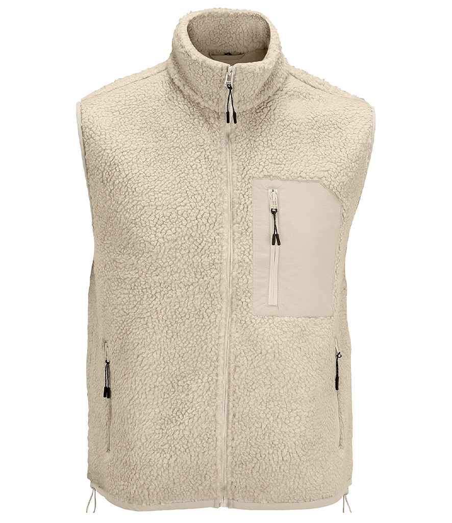 SOL'S Unisex Fury Sherpa Bodywarmer 04041 - Shear Beige/Beige