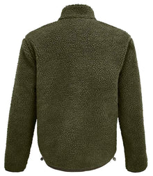 SOL'S Unisex Fury Sherpa Jacket 04042 - 04042 Army/Dark Army Back