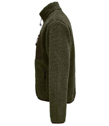 SOL'S Unisex Fury Sherpa Jacket 04042 - 04042 Army/Dark Army Side