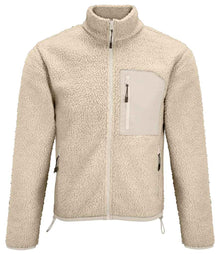 SOL'S Unisex Fury Sherpa Jacket 04042 - Shear Beige/Beige
