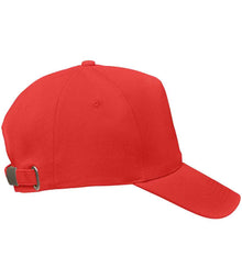 SOL'S Seoul 5 Panel Cap 04092 - 04092 Red Side