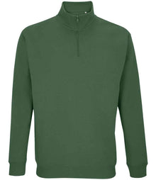 SOL'S Unisex Conrad 1/4 Zip Sweatshirt 04234 - Bottle Green