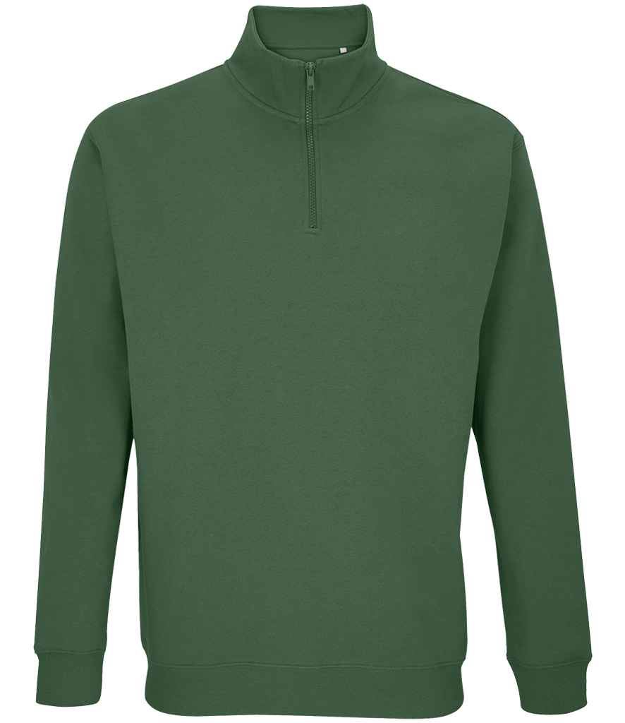 SOL'S Unisex Conrad 1/4 Zip Sweatshirt 04234 - Bottle Green