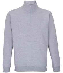 SOL'S Unisex Conrad 1/4 Zip Sweatshirt 04234 - Grey Marl