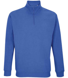 SOL'S Unisex Conrad 1/4 Zip Sweatshirt 04234 - Royal Blue
