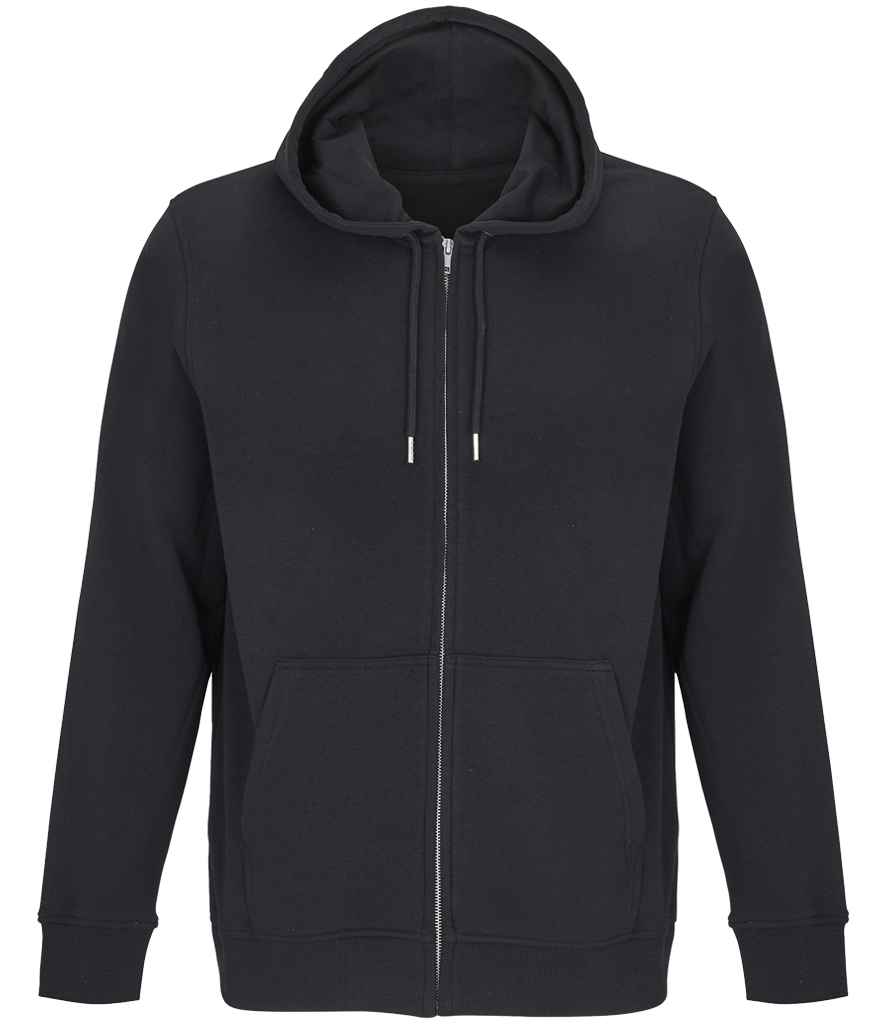 SOL'S Unisex Calipso Eco Friendly Full Zip Hoodie 04237 - Black