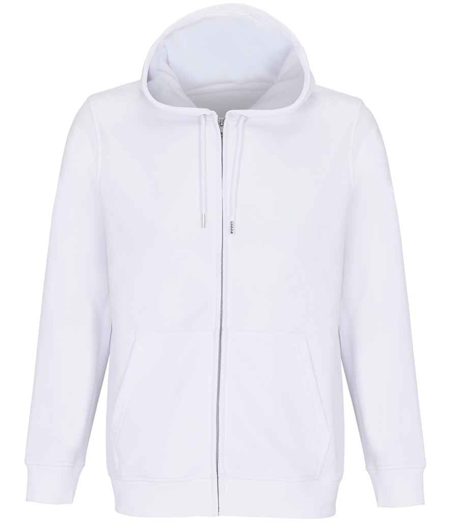 SOL'S Unisex Calipso Eco Friendly Full Zip Hoodie 04237 - White
