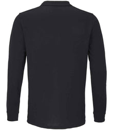 SOL'S Unisex Planet Long Sleeve Piqué Polo Shirt 04241 - 04241 Black Back