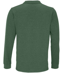 SOL'S Unisex Planet Long Sleeve Piqué Polo Shirt 04241 - 04241 Bottle Green Back