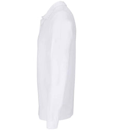 SOL'S Unisex Planet Long Sleeve Piqué Polo Shirt 04241 - 04241 White Side