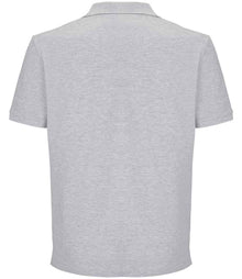 SOL'S Unisex Pegase Piqué Polo Shirt 04242 - 04242 Grey Marl Back