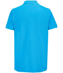 SOL'S Unisex Pacific Twin Piqué Polo Shirt 04439 - 04439 Aqua Back