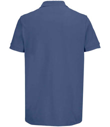 SOL'S Unisex Pacific Twin Piqué Polo Shirt 04439 - 04439 Denim Back