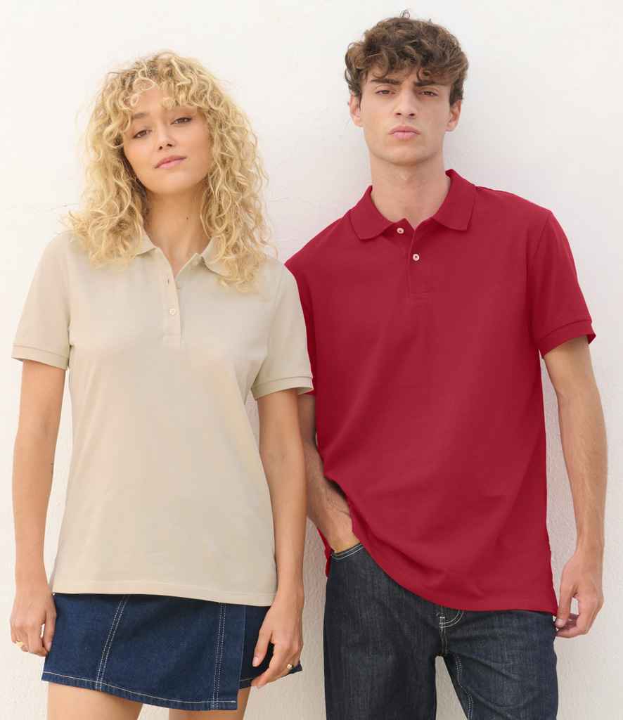 SOL'S Unisex Pacific Twin Piqué Polo Shirt 04439 - 04439 Folk Red Model
