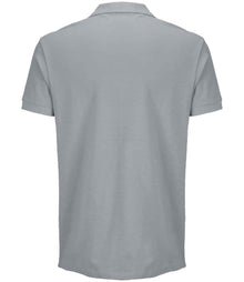 SOL'S Unisex Pacific Twin Piqué Polo Shirt 04439 - 04439 Pure Grey Back