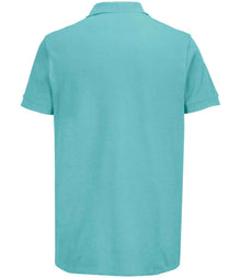SOL'S Unisex Pacific Twin Piqué Polo Shirt 04439 - 04439 Pool Blue Back