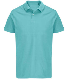 SOL'S Unisex Pacific Twin Piqué Polo Shirt 04439 - Pool Blue