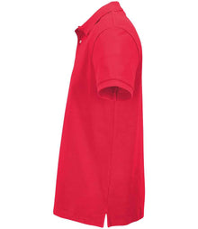 SOL'S Unisex Pacific Twin Piqué Polo Shirt 04439 - 04439 Red Side