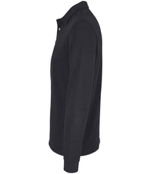 SOL'S Unisex Pacific Long Sleeve Piqué Polo Shirt 04441 - 04441 Black Side