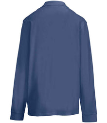 SOL'S Unisex Pacific Long Sleeve Piqué Polo Shirt 04441 - 04441 Denim Back