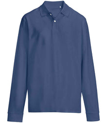 SOL'S Unisex Pacific Long Sleeve Piqué Polo Shirt 04441 - Denim