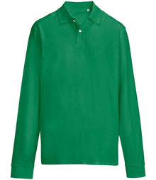 SOL'S Unisex Pacific Long Sleeve Piqué Polo Shirt 04441 - Kelly Green