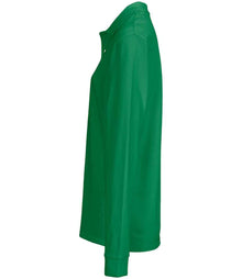 SOL'S Unisex Pacific Long Sleeve Piqué Polo Shirt 04441 - 04441 Kelly Green Side