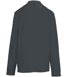 SOL'S Unisex Pacific Long Sleeve Piqué Polo Shirt 04441 - 04441 Mouse Grey Back