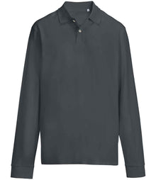 SOL'S Unisex Pacific Long Sleeve Piqué Polo Shirt 04441 - Mouse Grey