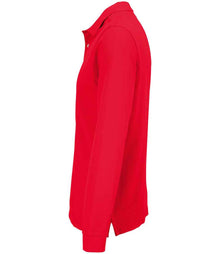SOL'S Unisex Pacific Long Sleeve Piqué Polo Shirt 04441 - 04441 Red Side