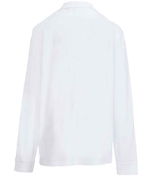 SOL'S Unisex Pacific Long Sleeve Piqué Polo Shirt 04441 - 04441 White Back