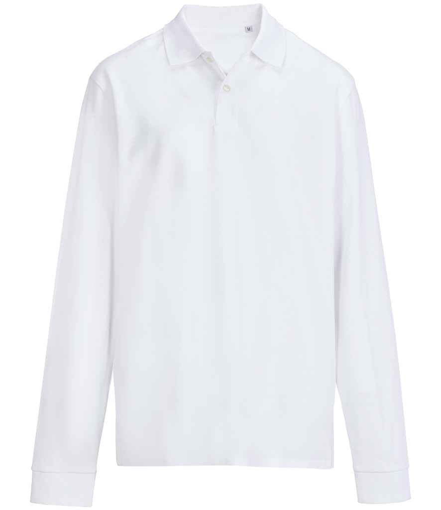 SOL'S Unisex Pacific Long Sleeve Piqué Polo Shirt 04441 - White