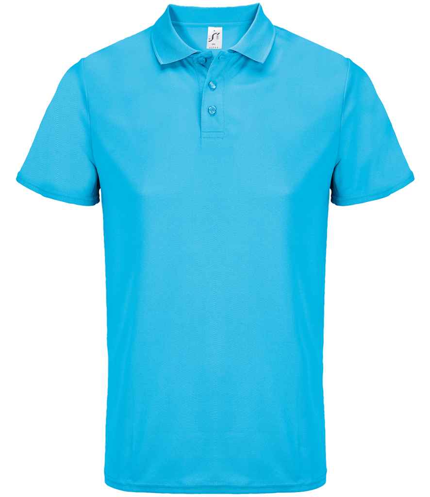 SOL'S Unisex Pitcher Recycled Polyester Piqué Polo Shirt 04442 - Aqua