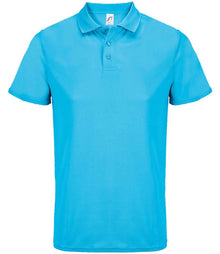 SOL'S Unisex Pitcher Recycled Polyester Piqué Polo Shirt 04442 - Aqua