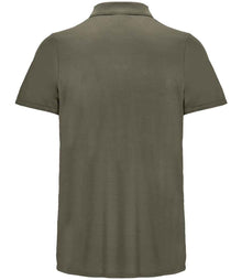 SOL'S Unisex Pitcher Recycled Polyester Piqué Polo Shirt 04442 - 04442 Army Back