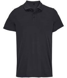 SOL'S Unisex Pitcher Recycled Polyester Piqué Polo Shirt 04442 - Black