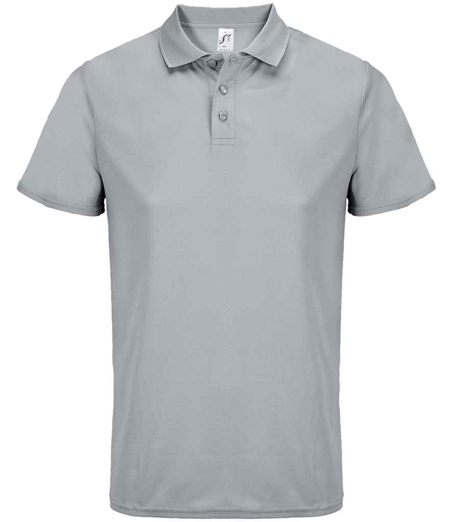 SOL'S Unisex Pitcher Recycled Polyester Piqué Polo Shirt 04442 - Pure Grey
