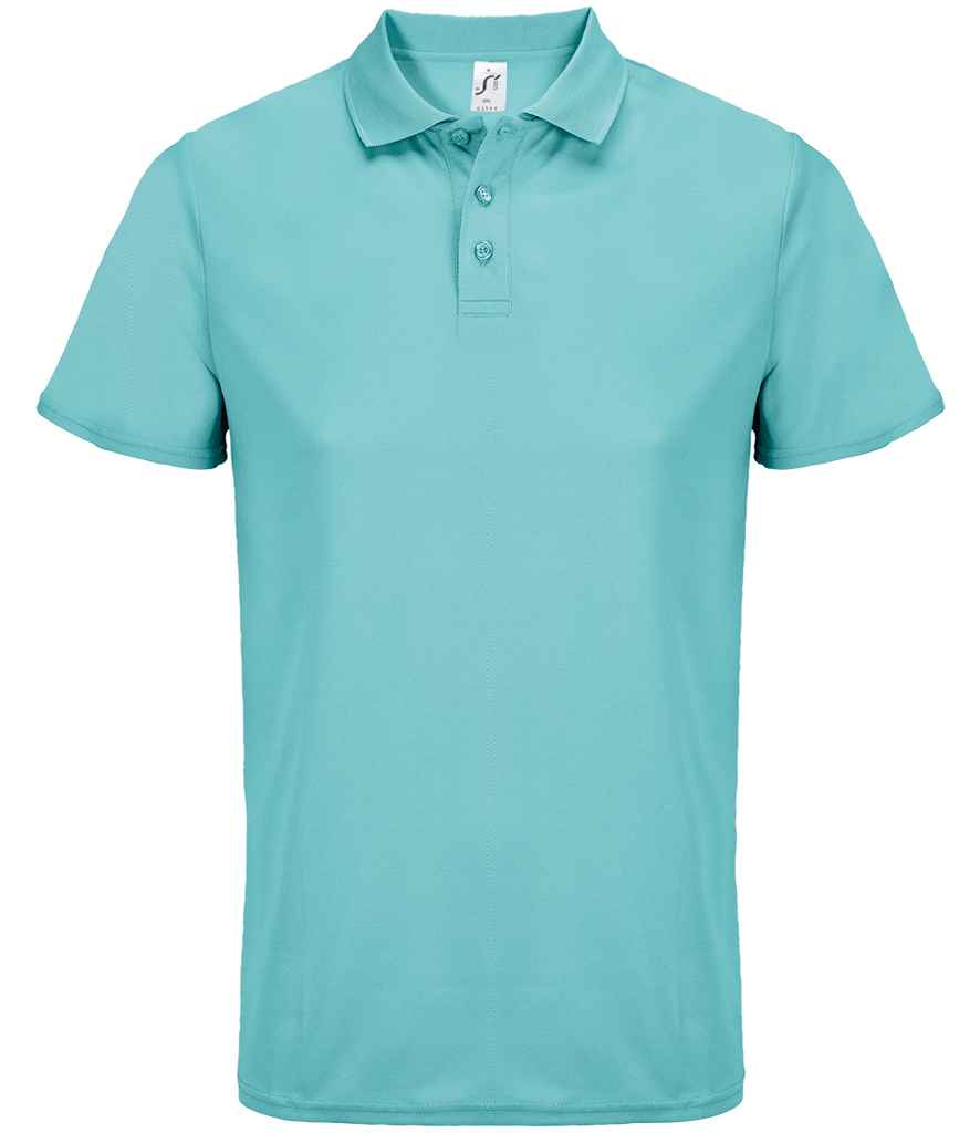 SOL'S Unisex Pitcher Recycled Polyester Piqué Polo Shirt 04442 - Pool Blue