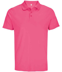 SOL'S Unisex Pitcher Recycled Polyester Piqué Polo Shirt 04442 - Ribbon Pink