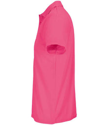 SOL'S Unisex Pitcher Recycled Polyester Piqué Polo Shirt 04442 - 04442 Ribbon Pink Side