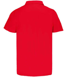 SOL'S Unisex Pitcher Recycled Polyester Piqué Polo Shirt 04442 - 04442 Red Back