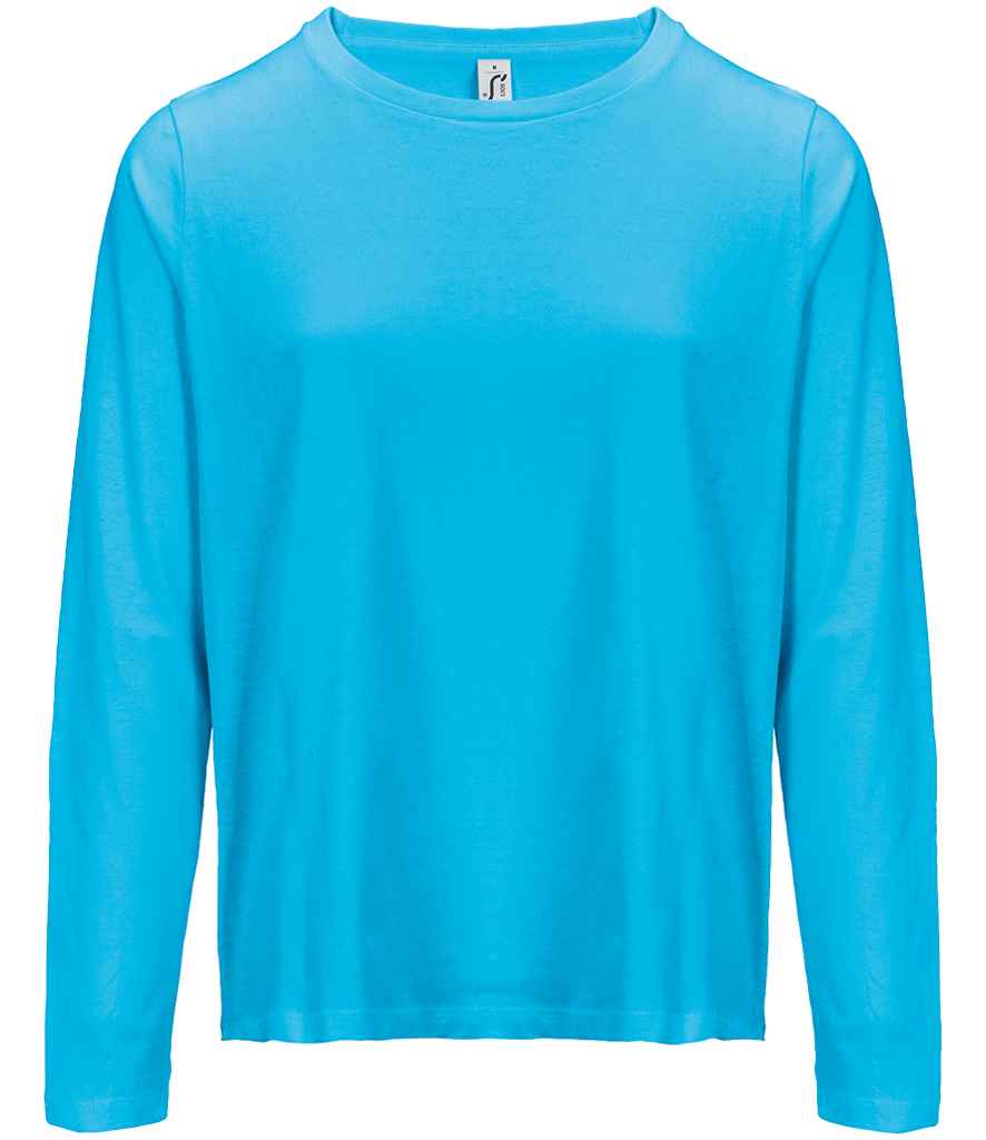 SOL'S Ladies Monarch Long Sleeve T-Shirt 04443 - Aqua