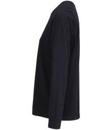 SOL'S Ladies Monarch Long Sleeve T-Shirt 04443 - 04443 Deep Black Side