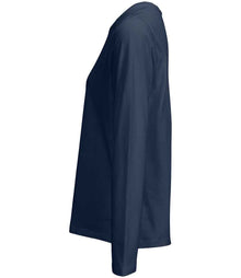 SOL'S Ladies Monarch Long Sleeve T-Shirt 04443 - 04443 Navy Side