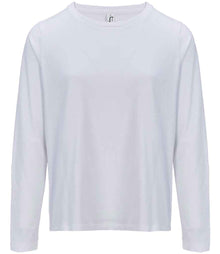 SOL'S Ladies Monarch Long Sleeve T-Shirt 04443 - White