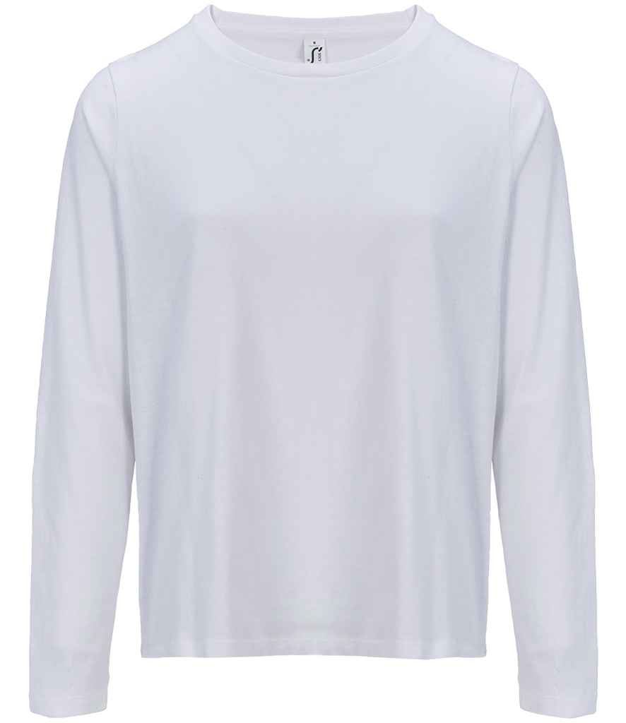 SOL'S Ladies Monarch Long Sleeve T-Shirt 04443 - White