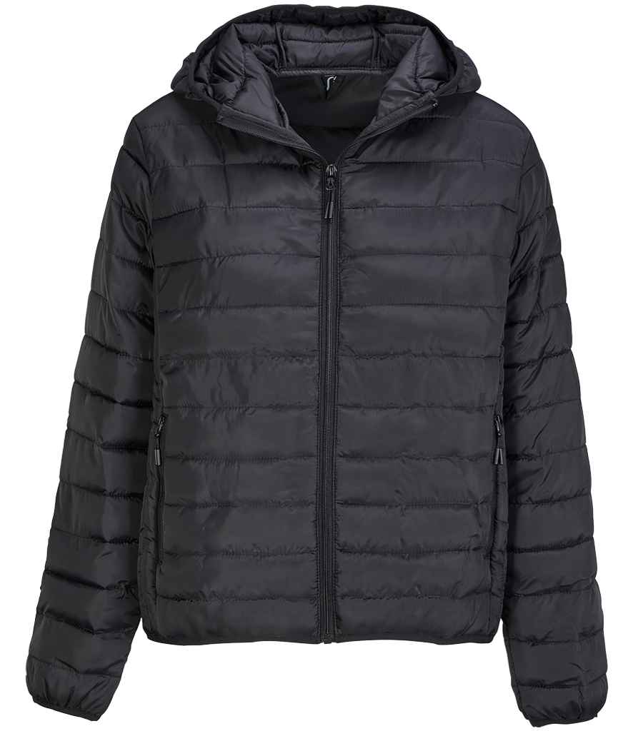 SOL'S Ladies Stream Hooded Jacket 04445 - Black