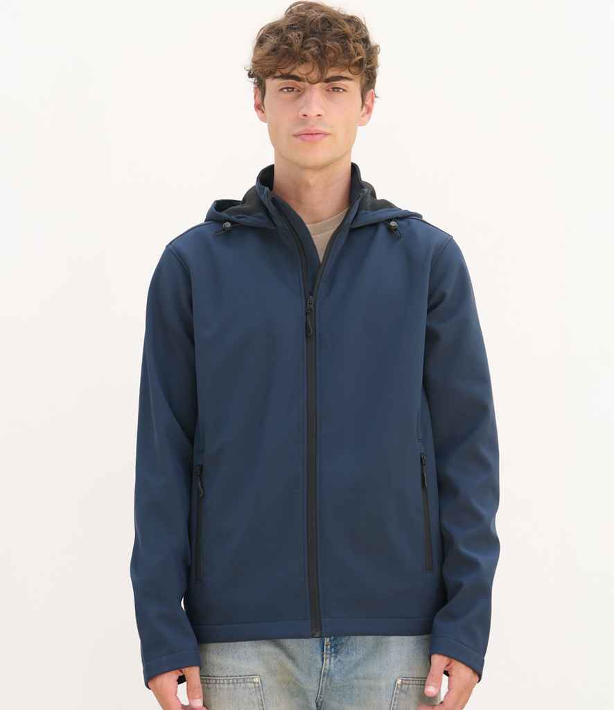 SOL'S Race Hooded Soft Shell Jacket 04447 - 04447 French Navy Model