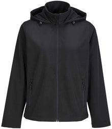 SOL'S Ladies Race Hooded Soft Shell Jacket 04448 - Black